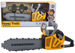 LEAN Toys Piła Łańcuchowa Dla Dzieci Gumowe Ostrze Światła Dźwięki