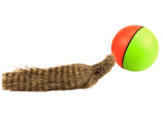 LEAN Toys Piłka z Puszystą Fretką Ogon Zabawka Interaktywna Do Kąpieli