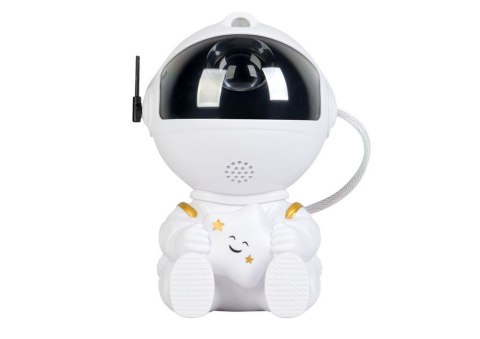 LEAN Toys Projektor Astronauta Z Gwiazdą LED USB Pilot Sterujący
