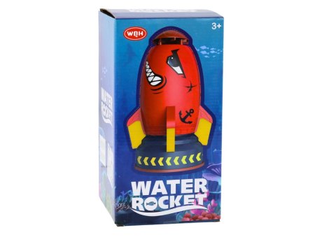 LEAN Toys Rakieta Wodna Zraszacz Wyrzutnia Rekin Czerwony