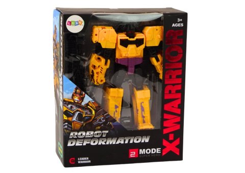 LEAN Toys Robot-Czołg Z Bronią 2w1 Transformacja X-Warrior Żółty