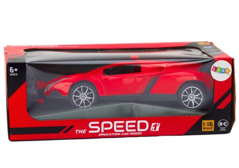 LEAN Toys Samochód RC 1:16 Zdalnie Sterowany Sportowy Czerwone Auto