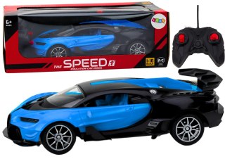 LEAN Toys ﻿Samochód Sportowy Zdalnie Sterowany Auto RC Niebieski1:16