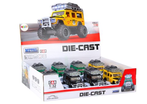 LEAN Toys Samochód Terenowy Guard 1:32 Metalowy Napęd Światła Dźwięki