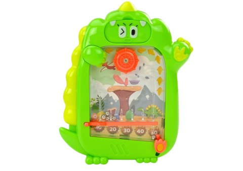LEAN Toys Tablica Do Rysowania Gra Kieszonkowa 2w1 Dinozaur Zielony
