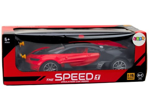 LEAN Toys Zdalnie Sterowane Sportowe Auto Czerwone 1:16 RC Samochód