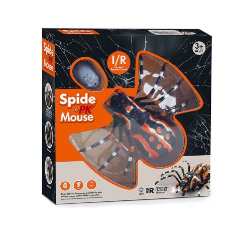 LEAN Toys Zdalnie Sterowany Pająk Tarantula Podczerwień Czarny R/C ST
