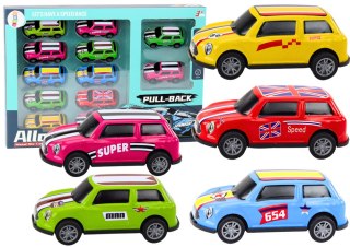 LEAN Toys Zestaw Autek Resoraków Napęd Kolorowe 12 Sztuk