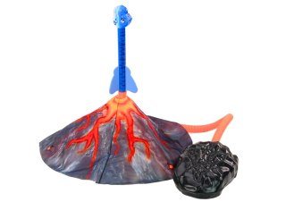 LEAN Toys Zestaw Do Gry Regulowana Wyrzutnia Rakiet Dinozaury Wulkan