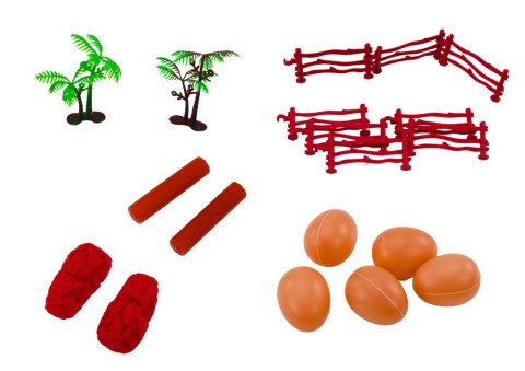 LEAN Toys Zestaw Figurek Dinozaurów Duży Dinozaur Zielony 45 El