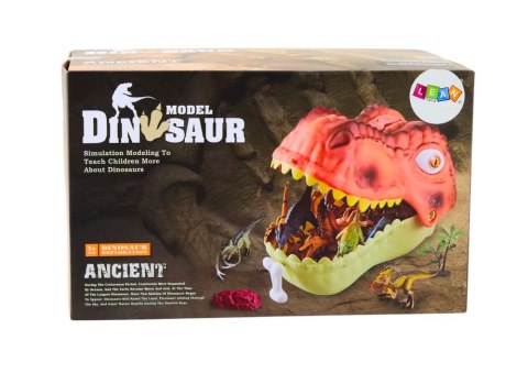 LEAN Toys Zestaw Figurek Dinozaurów Duży Dinozaur Zielony 45 El