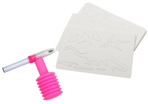 LEAN Toys Zestaw Kreatywny Dmuchane Flamastry Pisaki Dinozaury