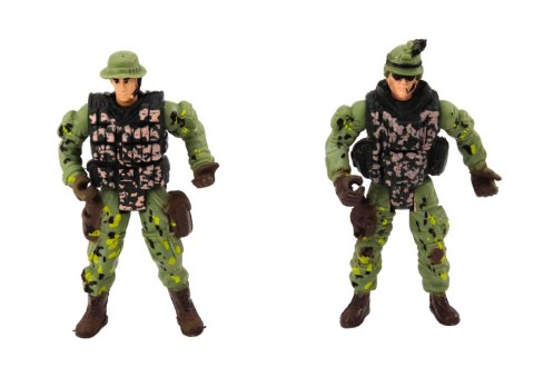 LEAN Toys Zestaw Militarny Wojskowy Łódź Bojowa Żołnierze Akcesoria Dźwięki