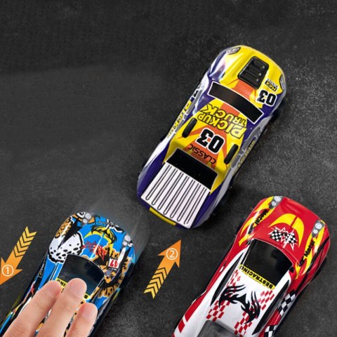 LEAN Toys Zestaw Resoraków Autka Samochody Z Napędem Kolorowe 25 Sztuk