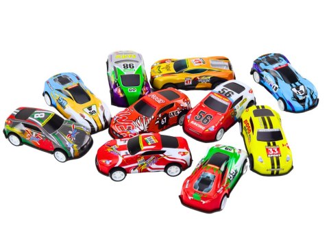 LEAN Toys Zestaw Resoraków w Walizce Samochody Autka 50 szt