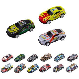 LEAN Toys Zestaw Resoraków w Walizce Samochody Kolorowe 30 szt