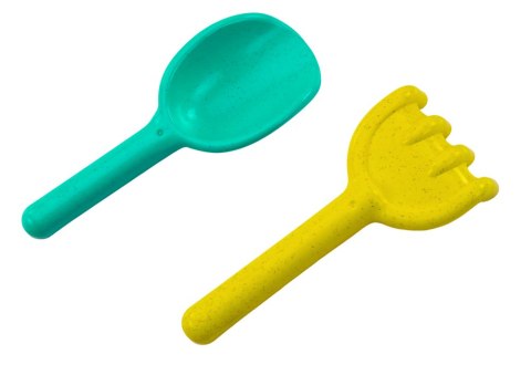 LEAN Toys Zestaw Zabawek Do Piasku Młynek Grabki Łopatka Foremki