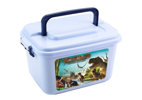 LEAN Toys Dinozaury Zestaw Figurek Park Akcesoria Pudełko 46 Elementów