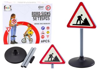 LEAN Toys Duży Znak Ostrzegawczy Prace Drogowe 70cm