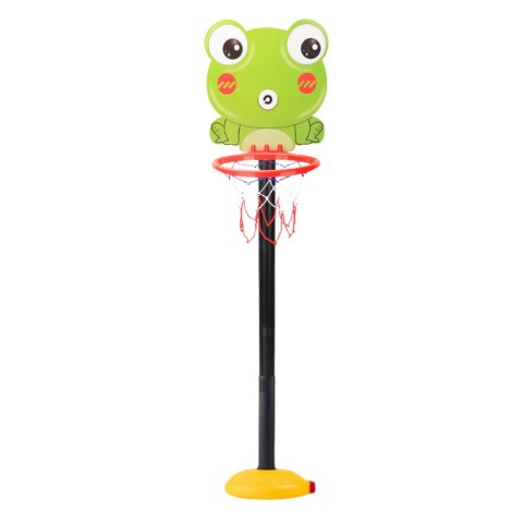 LEAN Toys Kosz Do Gry W Koszykówkę Regulowany Żaba Zielona 110cm