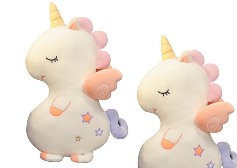 LEAN Toys Maskotka Pluszowa Przytulanka Uroczy Jednorożec Biały 50cm
