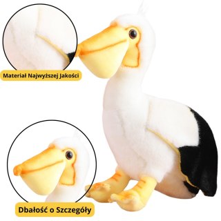 LEAN Toys Pluszowy Pelikan Ptak Pluszak Maskotka Przytulanka 24cm