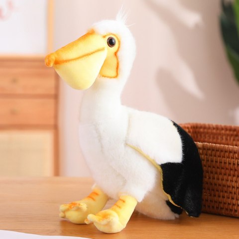 LEAN Toys Pluszowy Pelikan Ptak Pluszak Maskotka Przytulanka 24cm