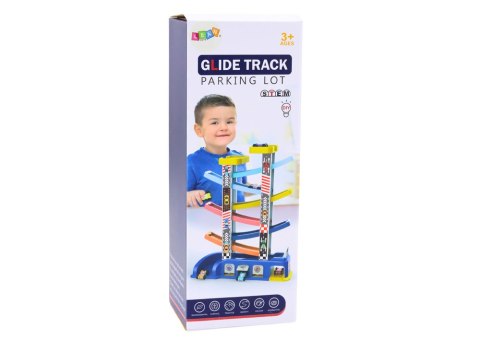 LEAN Toys Tor Zjeżdżalnia Dla Kolorowych Autek 6 Samochodzików