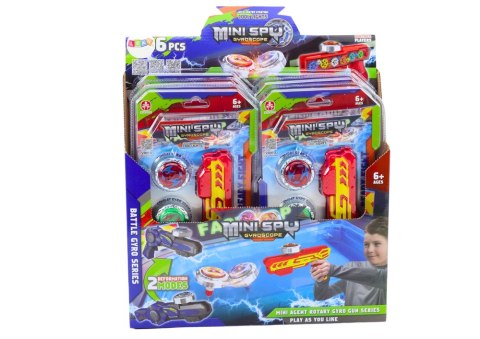 LEAN Toys Zestaw Pistolet Wyrzutnia 2 Metalowe Krążki Czerwony Światła