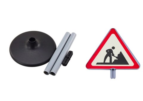 LEAN Toys Duży Znak Ostrzegawczy Prace Drogowe Edukacyjny 70cm