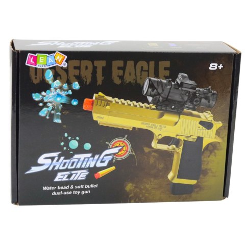 LEAN Toys Elektryczny Pistolet na Kulki Wodne Strzałki Piankowe Czerwony