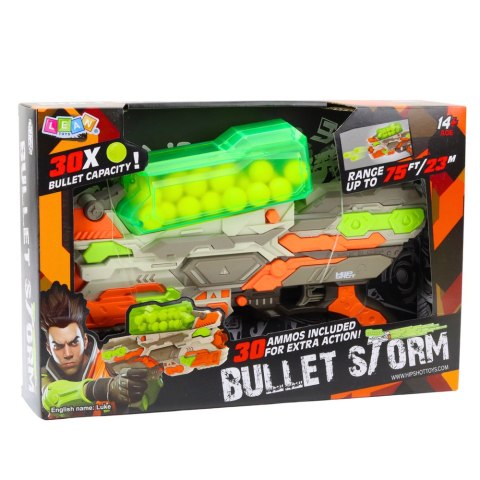 LEAN Toys Zabawkowy Karabin AK-47 Symulacja Strzału Światła LED Dźwięki