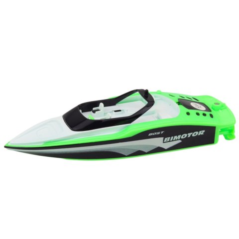LEAN Toys Łódź Motorówka Zdalnie Sterowana RC Biało-Zielona 15cm