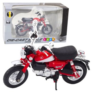 LEAN Toys Motocykl Retro Klasyczny Metalowy Światła Czerwony 1:12