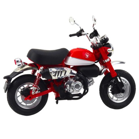 LEAN Toys Motocykl Retro Klasyczny Metalowy Światła Czerwony 1:12