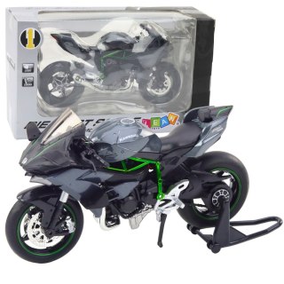 LEAN Toys Motocykl Sportowy Metalowy Światła Dźwięki Szary 1:12