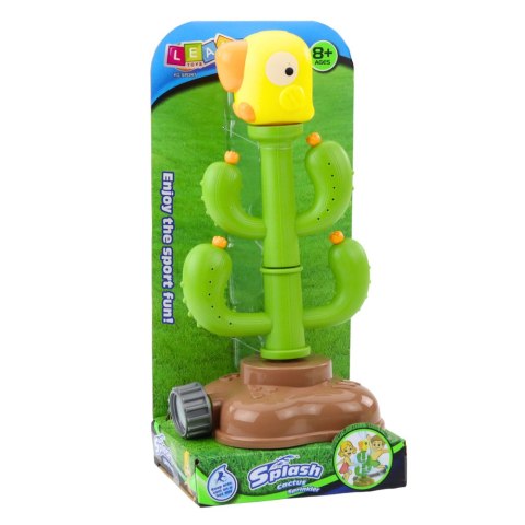 LEAN Toys Zabawka Wodna Kaktus Z Papugą Obracający się 360° Zielony