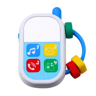 LEAN Toys Zestaw Zabawek Muzycznych Dla Malucha Telefon Tamburyn Klawisze Dźwięki 3w1