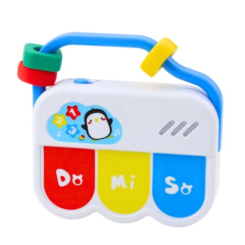 LEAN Toys Zestaw Zabawek Muzycznych Dla Malucha Telefon Tamburyn Klawisze Dźwięki 3w1