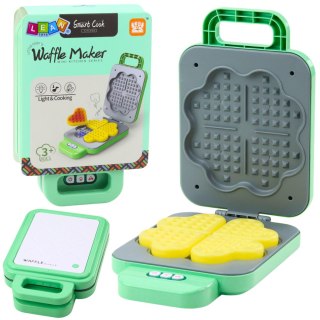 LEAN Toys Gofrownica Zabawkowa Dla Dzieci Na Baterie Światła Rumienienia Zielona