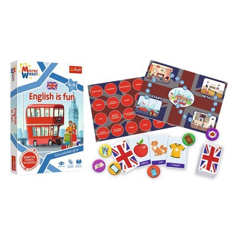Gra dla dzieci English is Fun Mistrz Wiedzy Trefl 01954