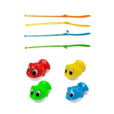 LEAN Toys Gra Interaktywna Zręcznościowa Na Baterie Łowienie Rybek Niebieska
