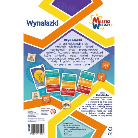 Gra dla dzieci Wynalazki Mistrz Wiedzy Trefl 01958