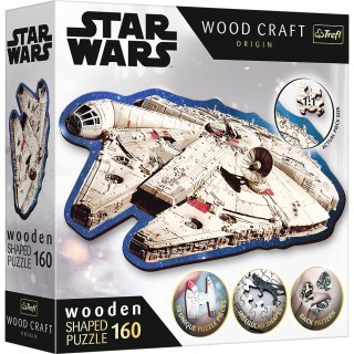 Puzzle drewniane - 160 - Gwiezdne wojny - STAR WARS - Sokół Millennium - Trefl 20189