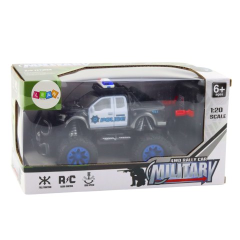 LEAN Toys Samochód Policyjny Terenowy Zdalnie Sterowany RC 1:20