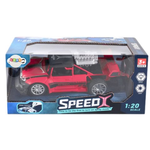 Samochód Zdalnie Sterowany RC 1:20 Światła Efekt Dymny Czerwony