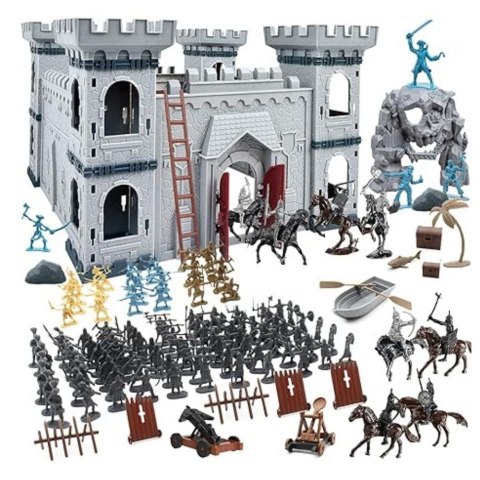 LEAN Toys Siedziba Piracka Zamek Figurki Rycerzy Piratów Broń Akcesoria 311el