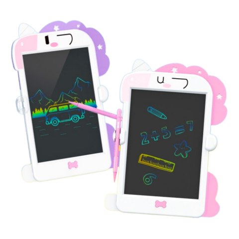 LEAN Toys Tablica Do Rysowania Pisania LCD Rysik Jednorożec Różowa