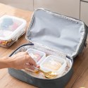 LEAN Torba Termiczna Izolacyjna Śniadaniowa Pas z Regulacją Szara 27cm