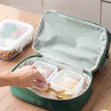 LEAN Torba Termiczna Izolacyjna Śniadaniowa Pas z Regulacją Zielona 27cm